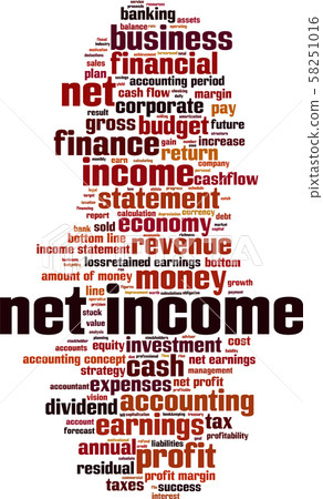 Net income word cloud-插圖素材 [58251016] - PIXTA圖庫