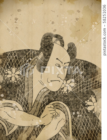 Ukiyoe Kabuki Actor No. 10 vintage 58251036