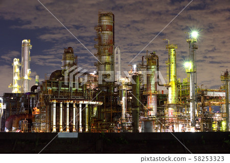 Yokkaichi Plant Night view Yokkaichi Plant Night view 58253323