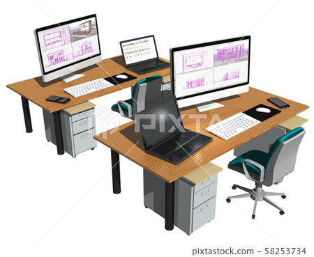 Office desk 58253734
