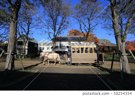 Hokkaido, Sapporo, Hokkaido's pioneering village in autumn 58254354