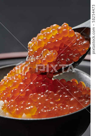 Fresh and delicious salmon roe 58254473