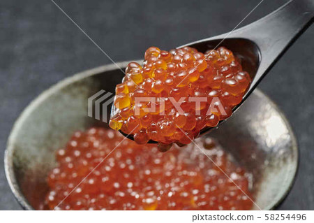 Fresh and delicious salmon roe 58254496