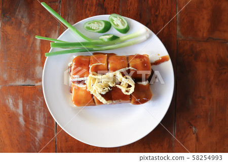 rice roll, fresh roll or vegetable roll rice roll, fresh roll or vegetable roll 58254993