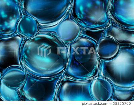 Abstract bubble background illustration 58255700