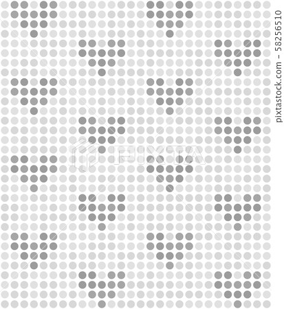 Polka dot pattern with hearts. Seamless vector 58256510