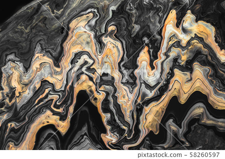 Creative marble background with gold and black 58260597