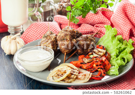 Tasty kofta kebab Tasty kofta kebab 58261062