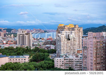 buildings in city at riverside buildings in city at riverside 58261691