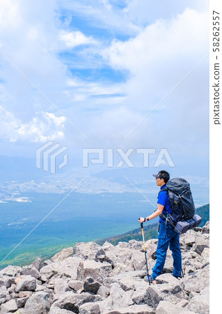 春季八岳登山:山頂的風景。 春季八岳登山:山頂的風景。 58262557