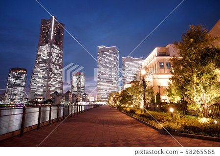 Night view of Yokohama Minato Mirai Night view of Yokohama Minato Mirai 58265568