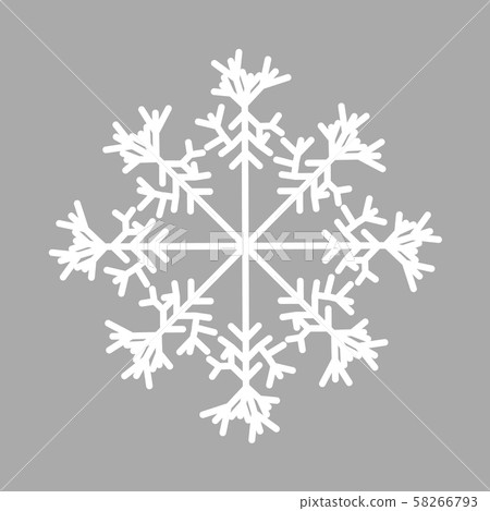 Snowflake isolated icon and sign design on red - Stock Illustration ...