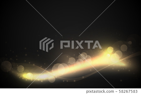 Abstract gold and black luxury bokeh background. Abstract lines and light sparkling Abstract gold and black luxury bokeh background. Abstract lines and light sparkling 58267583