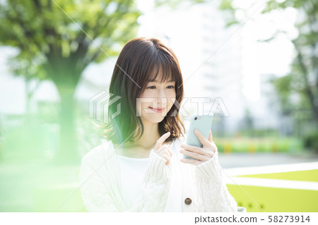 Female smartphone smartphone 58273914