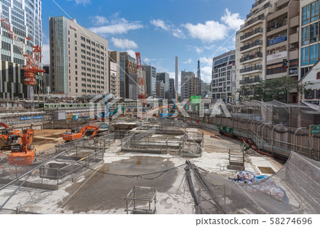 Urban landscape Around redevelopment of Shibuya Station Shibuya-ku, Tokyo Sakuragaoka Exit redevelopment area 58274696