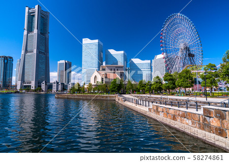 “神奈川縣”橫濱港未來·城市景觀 58274861