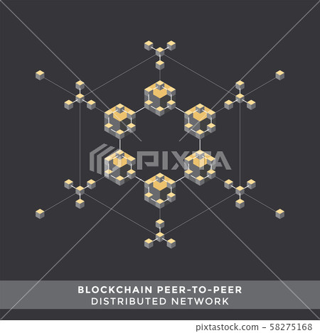 cryptocurrency blockchain technology concept. 58275168