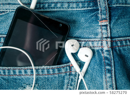 Phone in the jeans pocket 58275270