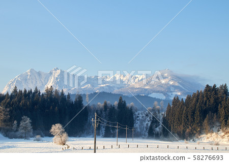 the wild emperor in winter, view from Koessen the wild emperor in winter, view from Koessen 58276693