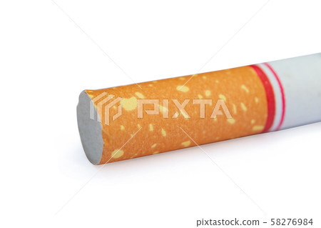 cigarette butt isolated on white background with 58276984