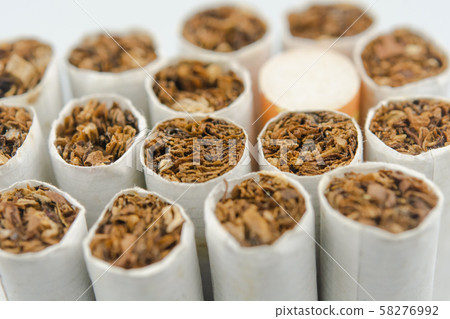 Close up cigarettes background . 58276992