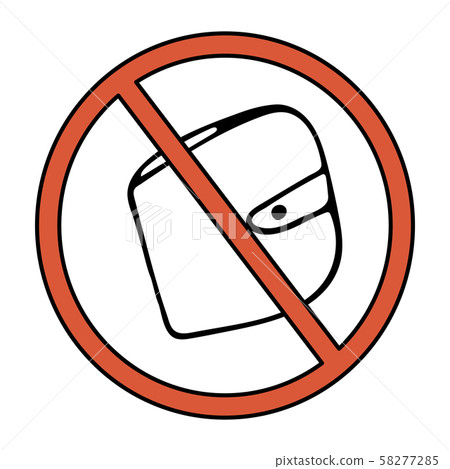 Buy nothing sign. Vector anti sale symbol. Buy nothing sign. Vector anti sale symbol. 58277285