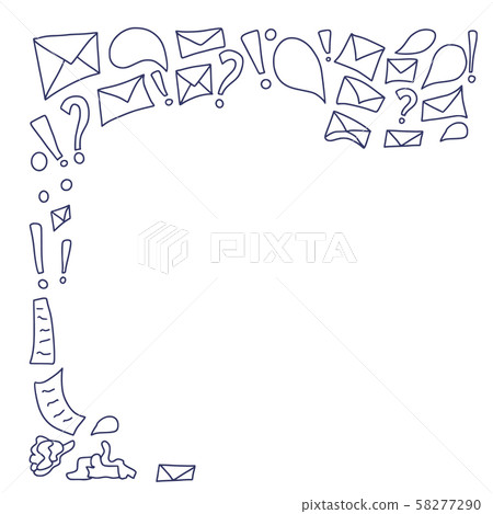Frame with doodle gears. Vector simple Frame with doodle gears. Vector simple 58277290