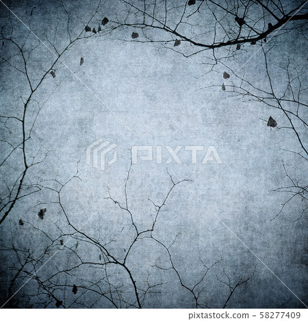 Grunge image of tree silhouettes. Perfect halloween background. 58277409
