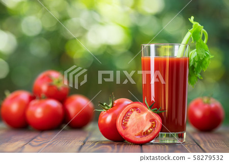 tomato juice in glass tomato juice in glass 58279532