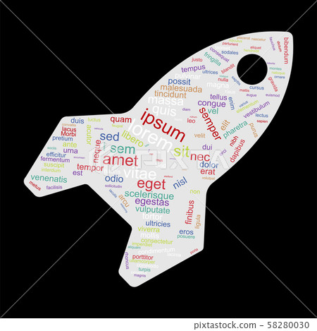 Word cloud space rocket, Vector illustration Word cloud space rocket, Vector illustration 58280030