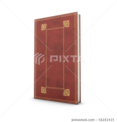 3D rendering Old Book isolated on white background 58281415