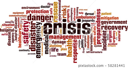 Crisis word cloud Crisis word cloud 58281441