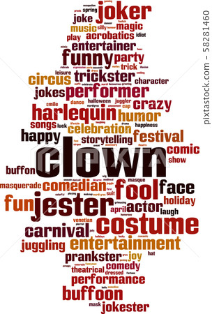 Clown word cloud 58281460