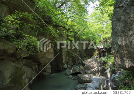 Sankyo Gorge Akiu Miyagi Prefecture Sendai Tohoku Region Sankyo Gorge Akiu Miyagi Prefecture Sendai Tohoku Region 58281703