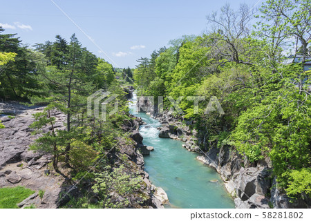 貢基溪谷岩手縣岩手縣 58281802