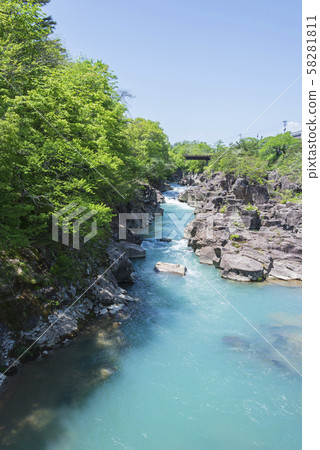 貢基溪谷岩手縣岩手縣 58281811