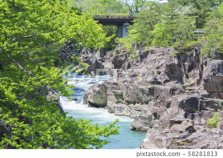 貢基溪谷岩手縣岩手縣 58281813