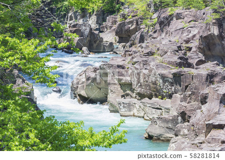 貢基溪谷岩手縣岩手縣 貢基溪谷岩手縣岩手縣 58281814