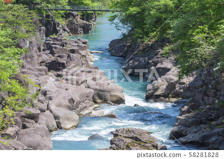 貢基溪谷岩手縣岩手縣 58281828