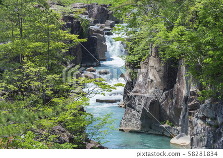 貢基溪谷岩手縣岩手縣 貢基溪谷岩手縣岩手縣 58281834