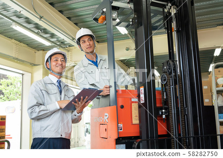 Forklift Warehouse Worker Logistics Business image Forklift Warehouse Worker Logistics Business image 58282750