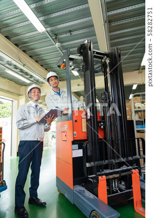 Forklift Warehouse Worker Logistics Business image Forklift Warehouse Worker Logistics Business image 58282751