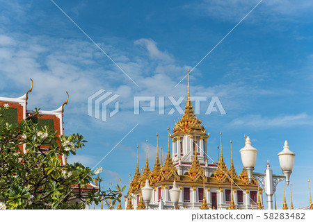 Wat Ratchanatdaram and Loha Prasat (iron castle) Wat Ratchanatdaram and Loha Prasat (iron castle) 58283482