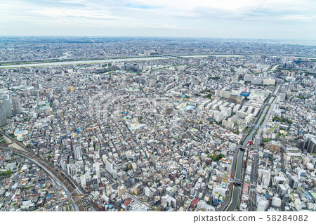 [東京]從東京晴空塔看的城市景觀 58284082