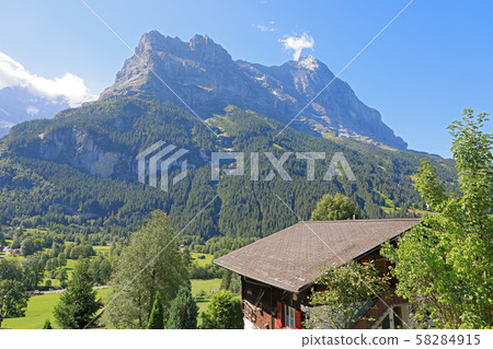 瑞士,格林德瓦景觀,艾格峰 瑞士,格林德瓦景觀,艾格峰 58284915