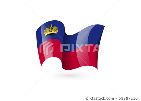waving flag vector icon, national symbol, 58287110
