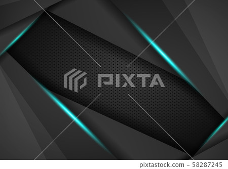 Dark abstract background with dark blue overlap Dark abstract background with dark blue overlap 58287245