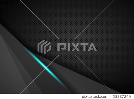 Dark abstract background with overlap layers. 58287249