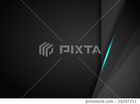Abstract modern Blue black carbon fiber textured 58287251