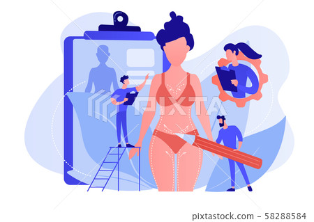 Body contouring concept vector illustration. Body contouring concept vector illustration. 58288584
